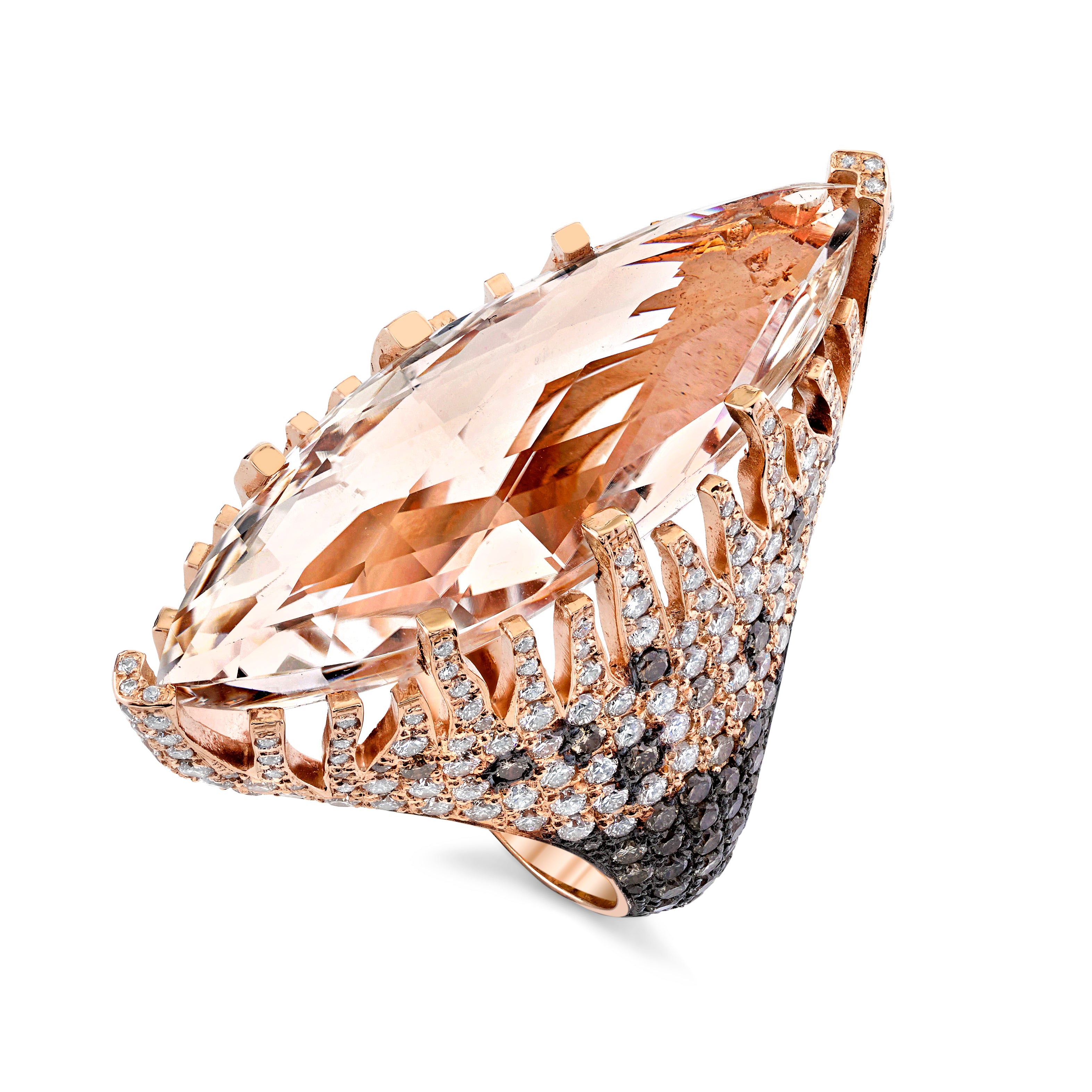 Topaz Diamond Crest Ring Statement Ring Karma El-Khalil