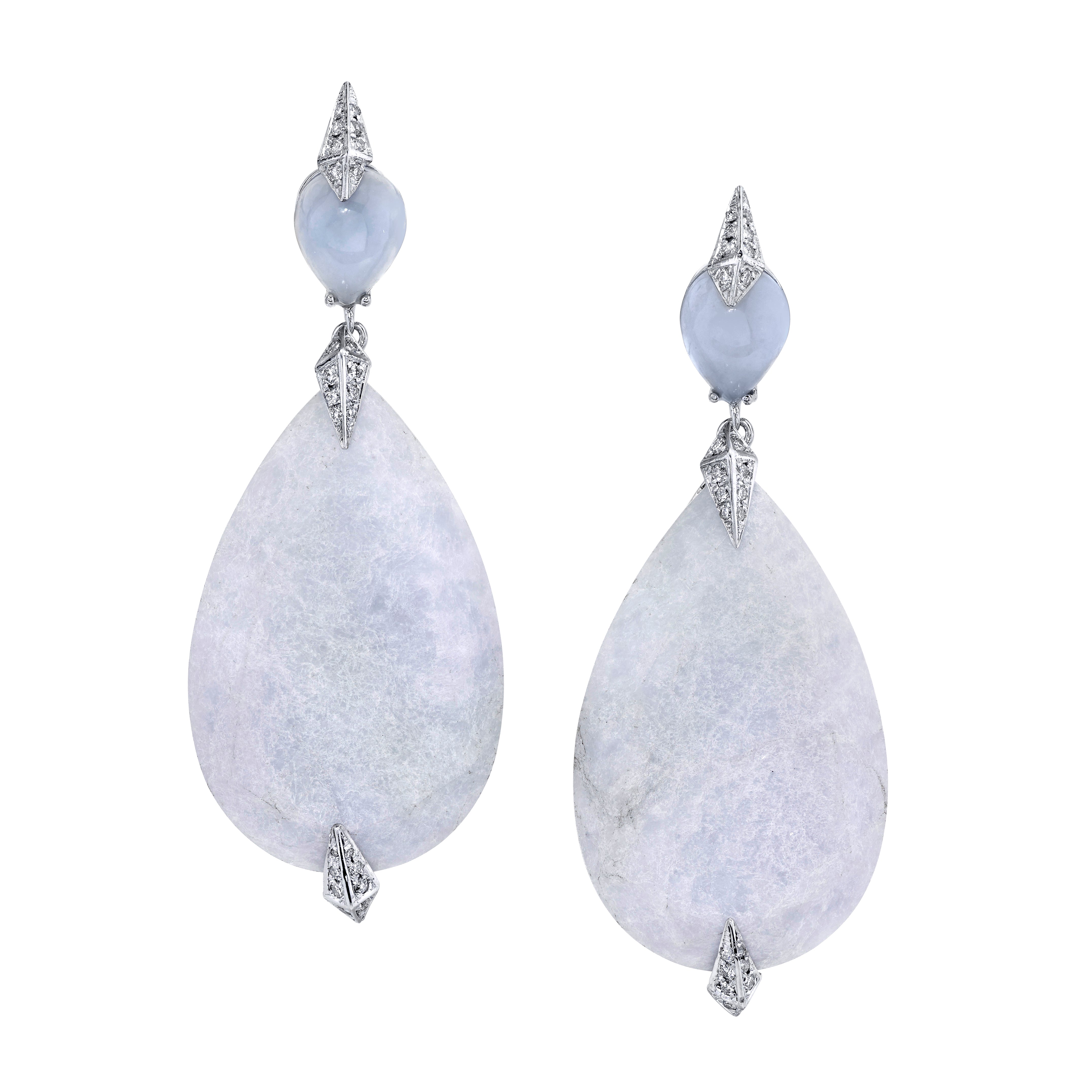 Jade Ice Earrings Drop Karma El-Khalil   