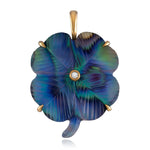 Luminescent Clover Charm Charm Maura Green