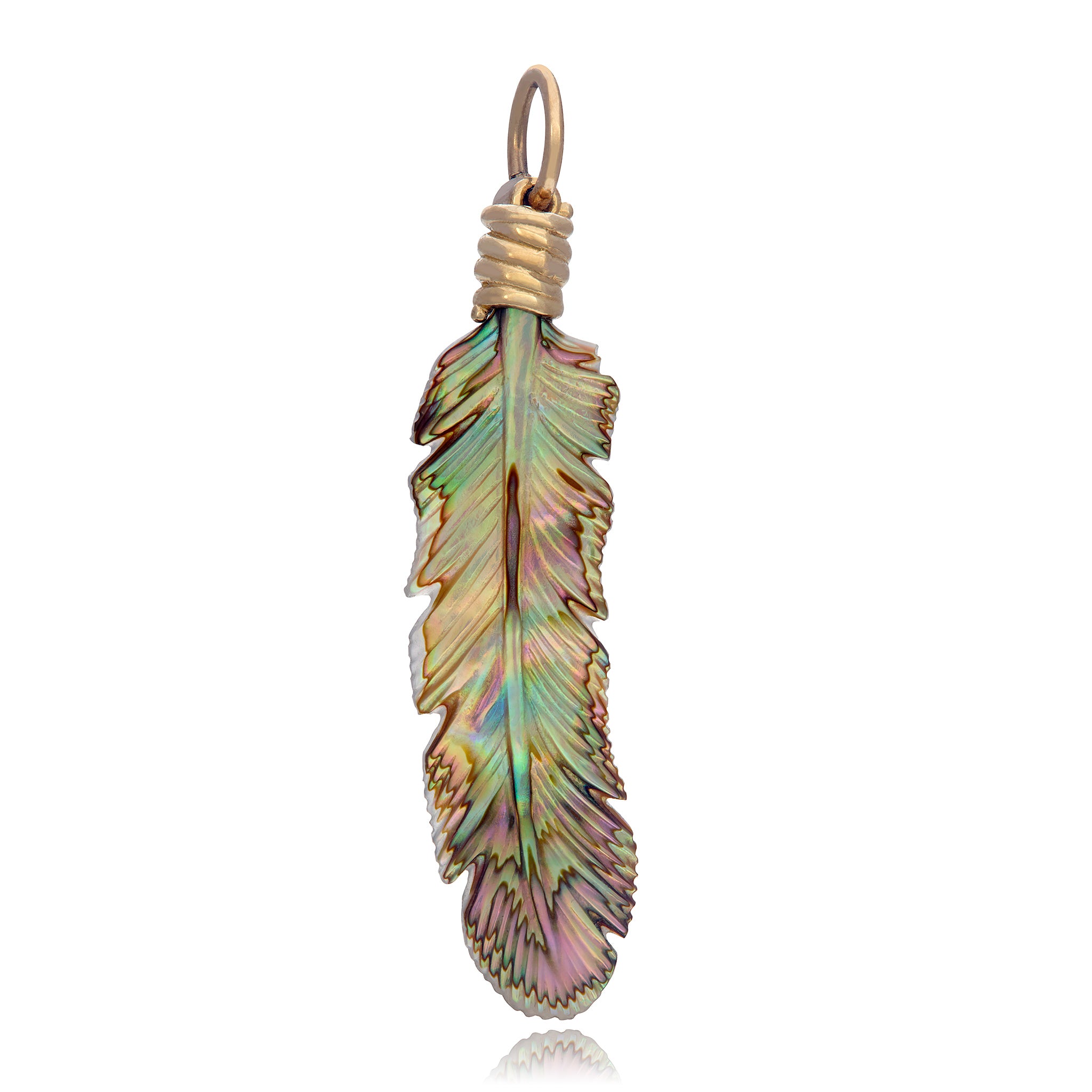 Feather Charm Charm Maura Green   