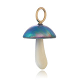 Blue Mabe Pearl Magic Mushroom Charm Charm Maura Green