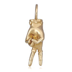 Peace Sign LadyFinger Charm Charm Maura Green