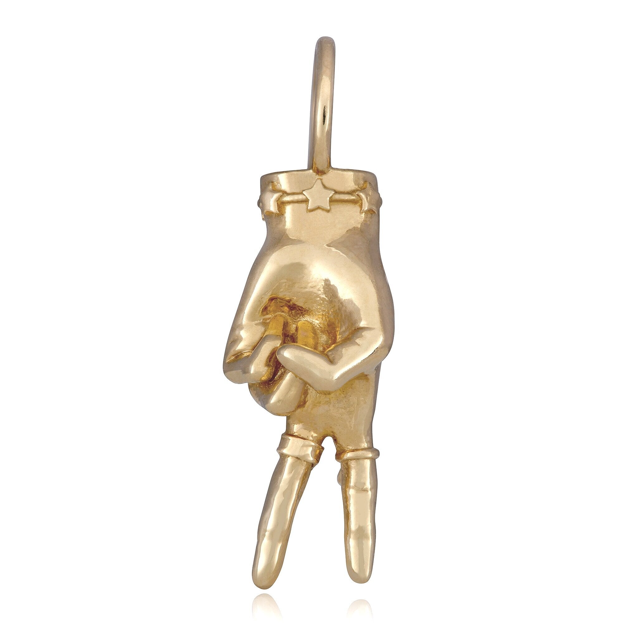 Peace Sign LadyFinger Charm Charm Maura Green
