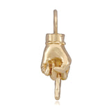 'The Ladybird' Middle Finger Charm with Diamond Charm Maura Green