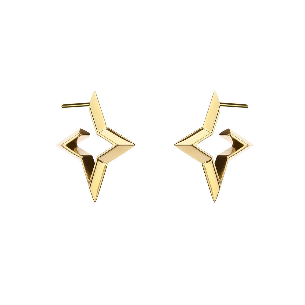 D Star Earrings Studs Elé Karela