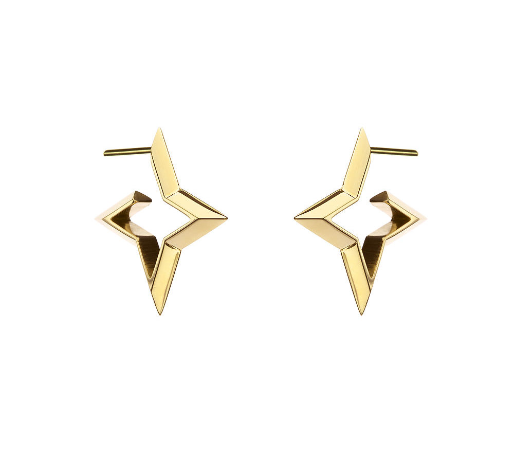 D Star Earrings Studs Elé Karela