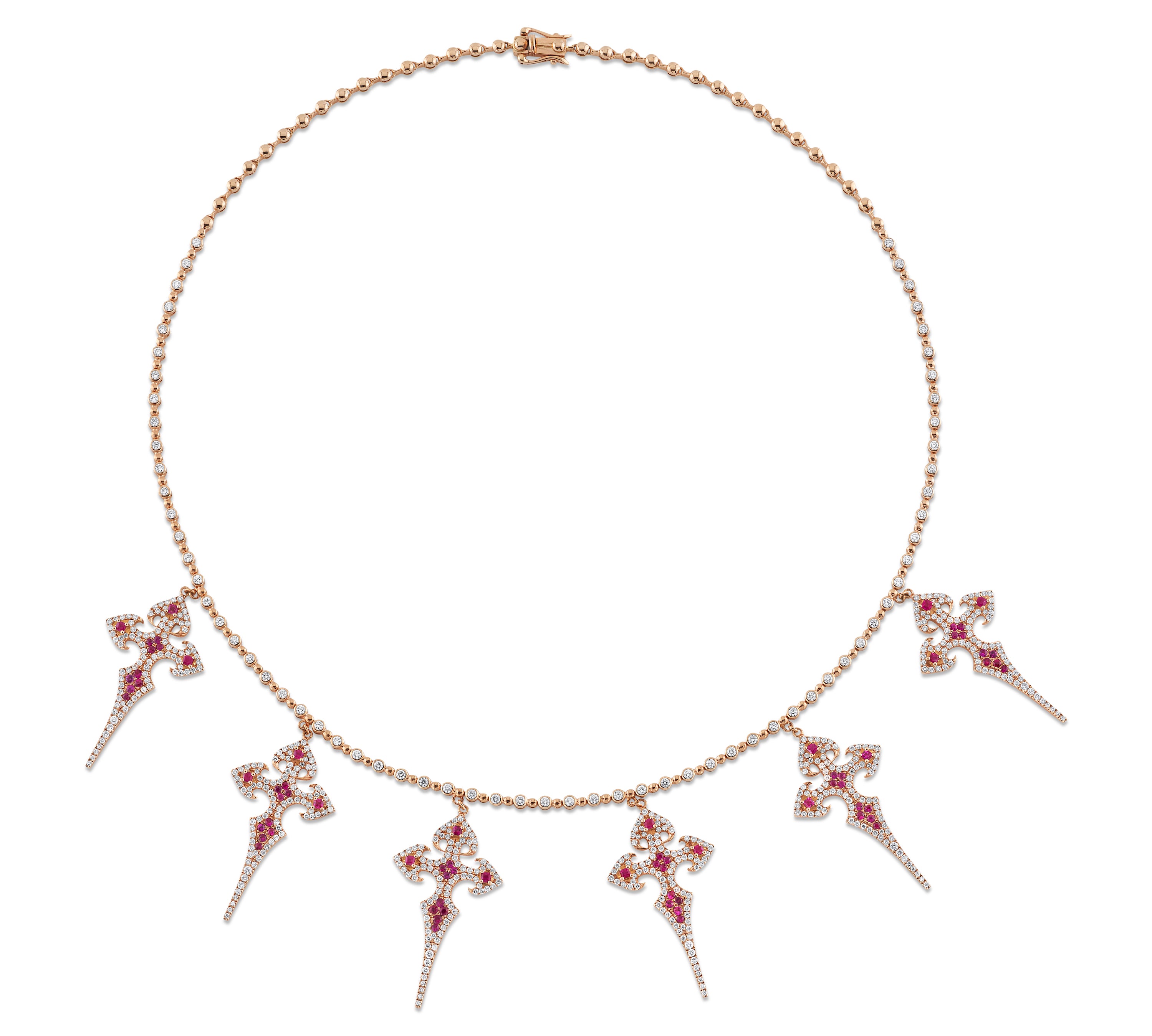 Multiple Cross Necklace Necklace Hanut Singh   