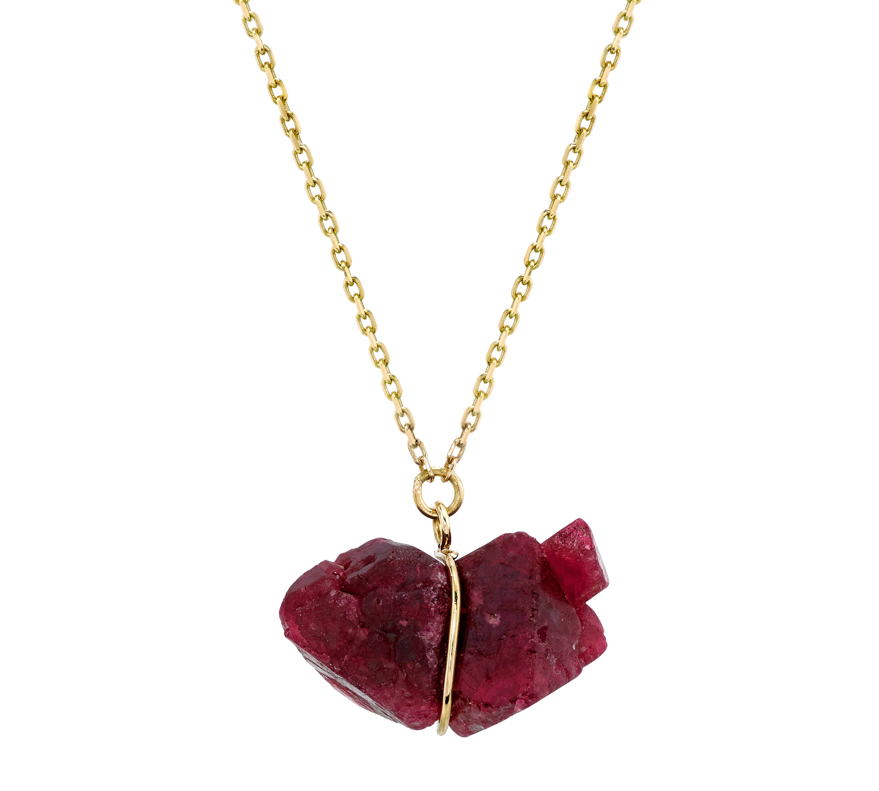 Raw Spinel Pendant Necklace Necklace Karma El-Khalil Spinel 2  