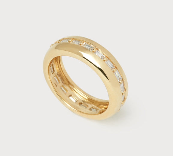 Baguette Diamond Bubble Ring Ring Looma   