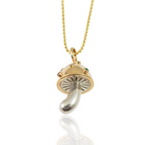 Multistone Sputnik Mushroom Charm Charm Maura Green