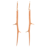 Long Thorn Earrings Drop Earrings Elisabeth Bell Jewelry Rose Gold