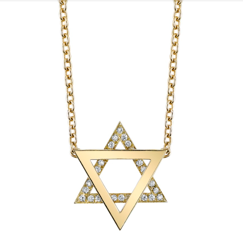Floating Star of David Necklace Pendant Necklace Karma El-Khalil