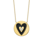 Golden Hearts Token Necklace Pendant Tracee Nichols   