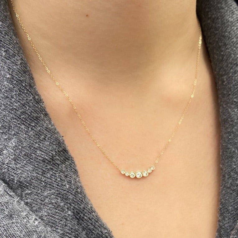 Seven Diamond Necklace Necklace Jaine K Designs