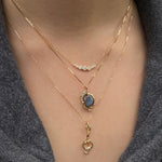 Seven Diamond Necklace Pendant Jaine K Designs   
