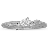 Diamond Pear Willow Ring Ring Elisabeth Bell Jewelry White Gold 6