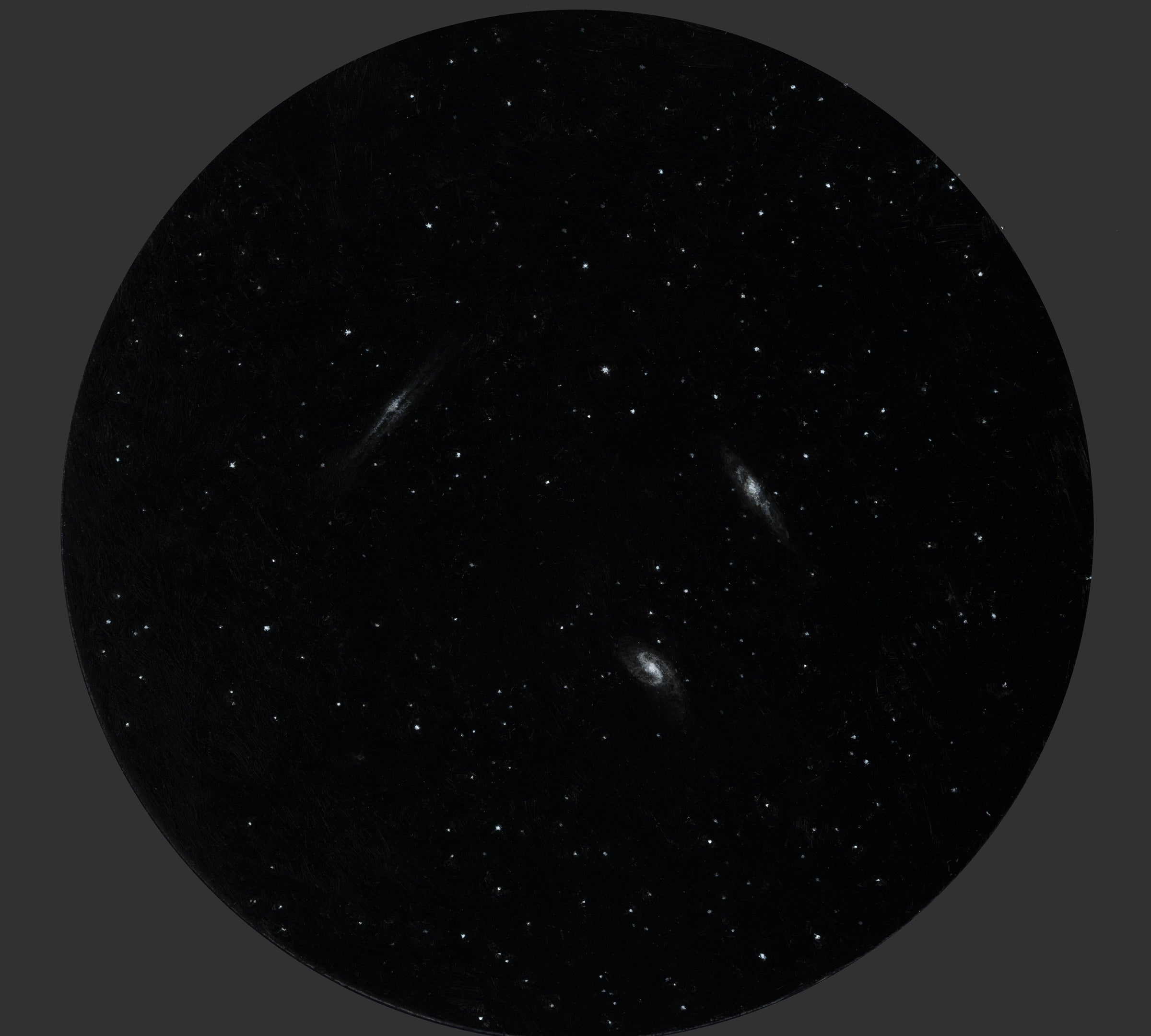 Leo Triplet, 10 inch Diameter Art Rafael Perez