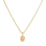 Diamond Eye Skull Necklace Choker Necklace Jaine K Designs White Diamond YG