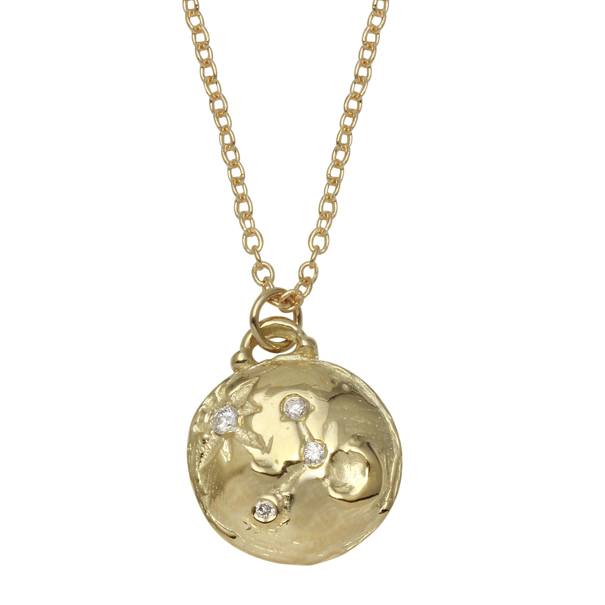 Moon and Star Constellation Necklace Pendant Necklace Jaine K Designs