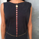 Coral Rhodochrosite Vertebrae Bodychain Body Chain Karma El-Khalil
