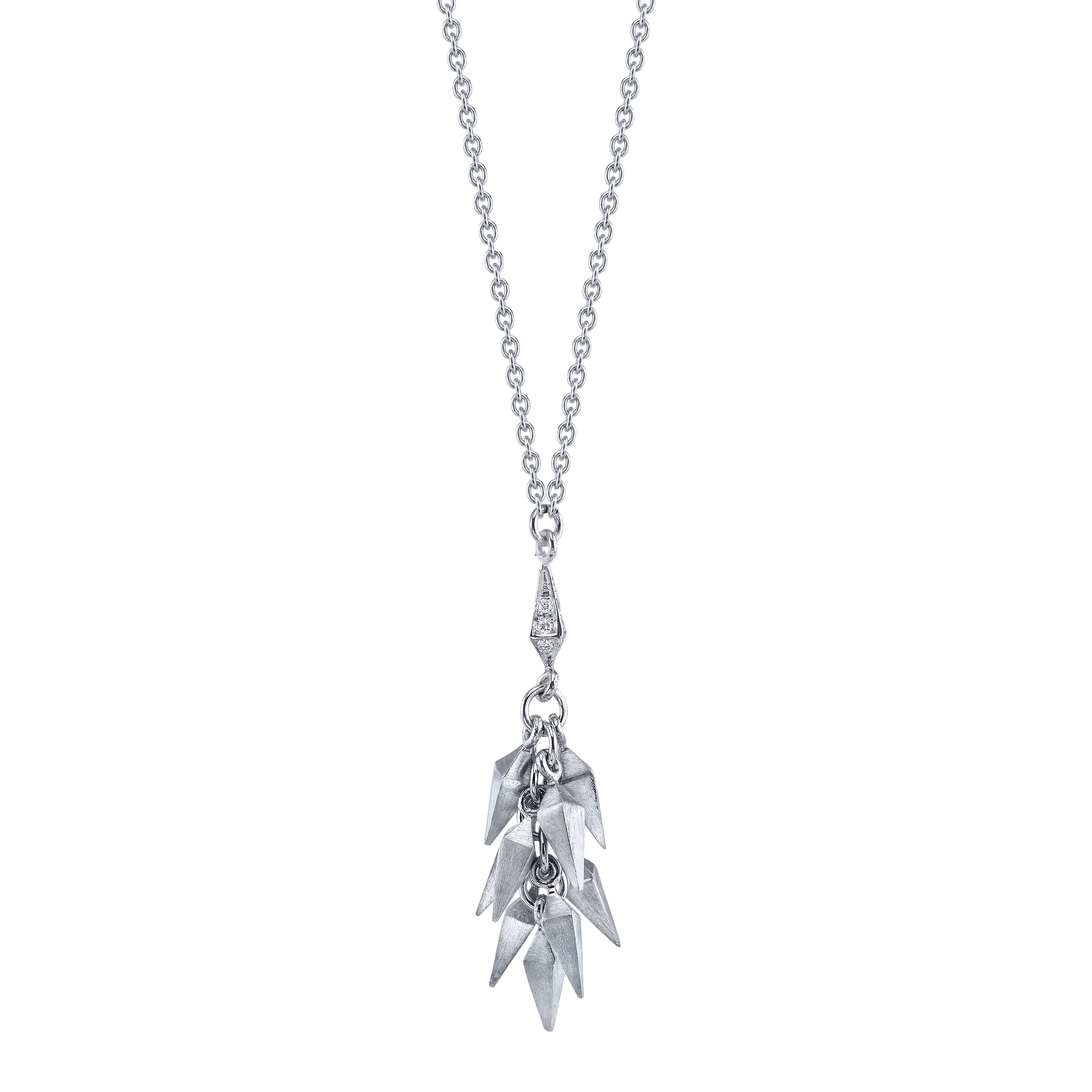 Trickling Stardust Necklace with Diamonds Pendant Necklace Karma El-Khalil