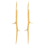 Long Thorn Earrings Drop Earrings Elisabeth Bell Jewelry Yellow Gold