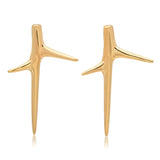 Thorn Studs Stud Earrings Elisabeth Bell Jewelry Yellow Gold Solid