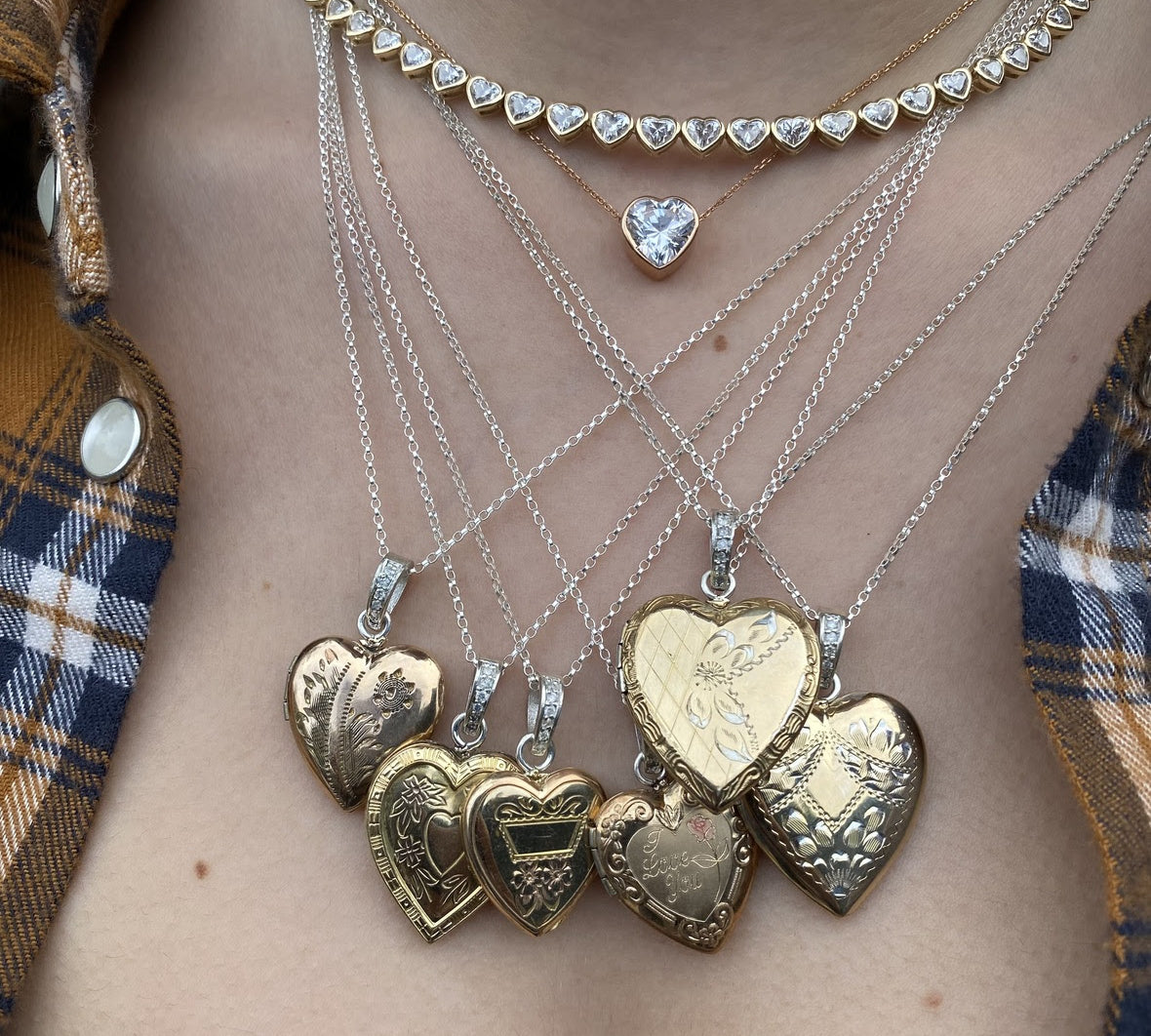 1940s Vintage Lockets Pendant Roseark Vintage SML Dia