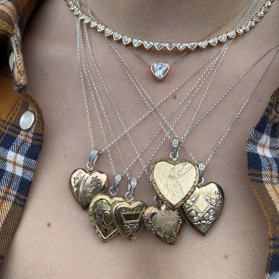 1940s Vintage Lockets Pendant Roseark Vintage SML Dia