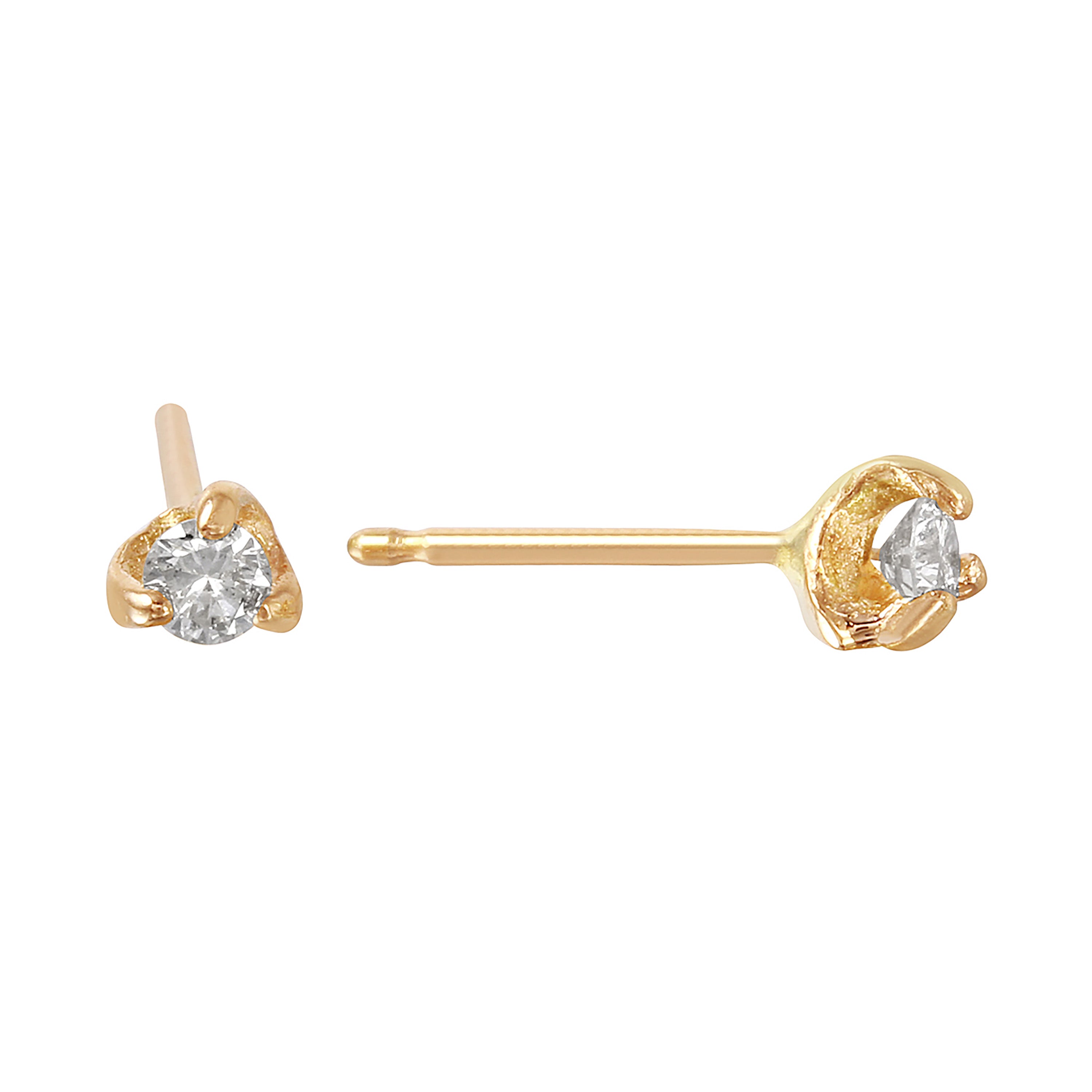 Diamond Stud Earring Stud Earrings Jaine K Designs Pair