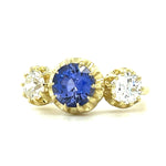 GIA Old European Diamond & Sapphire Ring Ring Roseark Vintage