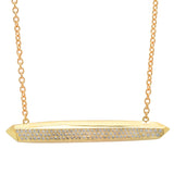 Crystalline Necklace Pendant Elisabeth Bell Jewelry Yellow Gold  