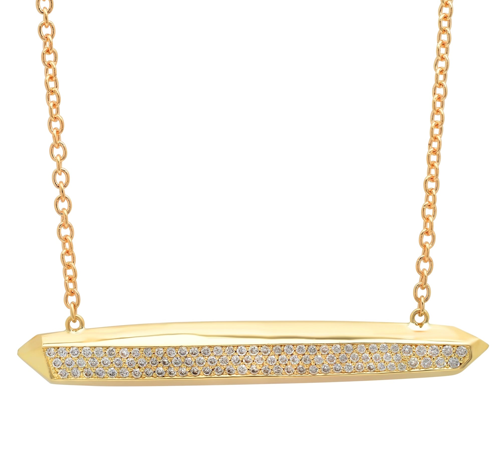 Crystalline Necklace Pendant Elisabeth Bell Jewelry Yellow Gold  