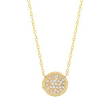 Diamond Willow Necklace Pendant Elisabeth Bell Jewelry Yellow Gold  