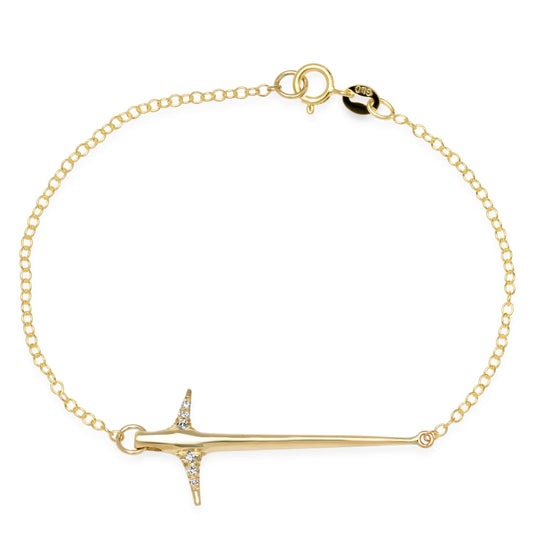 Diamond Thorn Bracelet Chain Elisabeth Bell Jewelry   