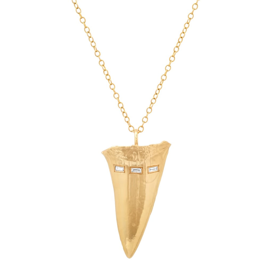 Mako Tooth Necklace Pendant Elisabeth Bell Jewelry   