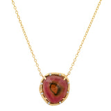 Rosecut Tourmaline Necklace Pendant Elisabeth Bell Jewelry   