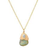 Melted Opal Necklace Pendant Elisabeth Bell Jewelry   