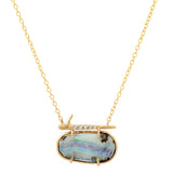 Wave Opal Thorn Necklace Pendant Elisabeth Bell Jewelry   