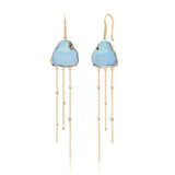 Turquoise Cloud Earrings Drop Earrings Elisabeth Bell Jewelry   