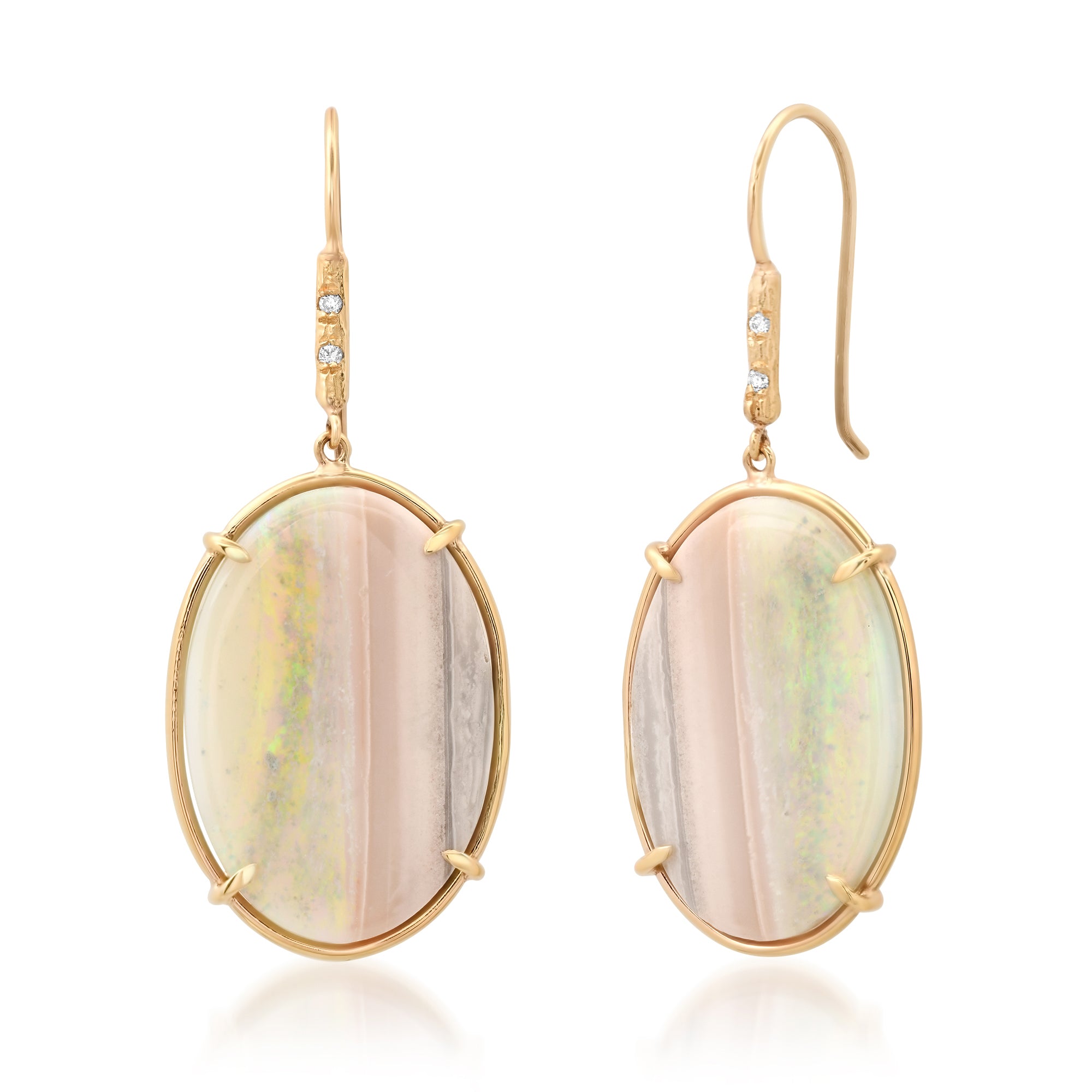 Opal Earrings Drop Earrings Elisabeth Bell Jewelry   