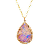 Lilac Pipe Opal Necklace Pendant Necklace Elisabeth Bell Jewelry