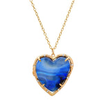 Opal Heart Necklace Pendant Necklace Elisabeth Bell Jewelry