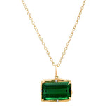 Green Tourmaline Necklace Pendant Necklace Elisabeth Bell Jewelry