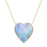 Opal Cloud Heart Necklace