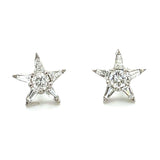 Diamond Screw Star Earrings Stud Earrings Roseark Vintage