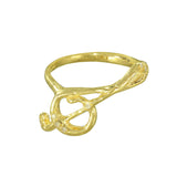 Treble Clef Ring w/ Diamonds