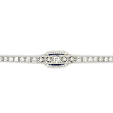 Antique 1920s Art Deco Diamond Bracelet Statement Bracelet Roseark Vintage