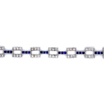 Diamond Sapphire 1930S Bracelet Bracelet Roseark Vintage