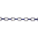 Diamond Sapphire 1930S Bracelet Bracelet Roseark Vintage